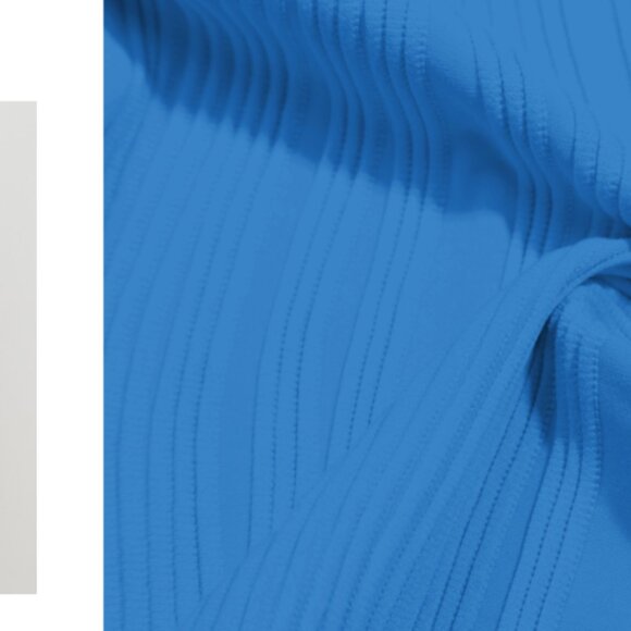 VIMPUNEC High Waisted Bikini Set with Tummy Control Size Medium Peacock Blue - Picture 5 of 6